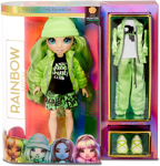 Muñeca de moda Rainbow High Jade Hunter con 2 conjuntos