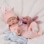 Muñeca Reborn Babeside Relike, 30 cm, vinilo completo con acceso