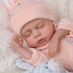 Muñeca Reborn Babeside Relike, 30 cm, vinilo completo con acceso
