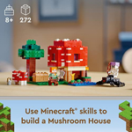 LEGO Minecraft The Mushroom House 21179 Kit de construcción