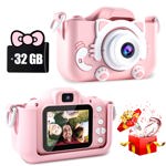 Cámara CIMELR para niños de 3 a 12 años con vídeo y tarjeta TF de 32 GB