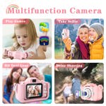 Cámara CIMELR para niños de 3 a 12 años con vídeo y tarjeta TF de 32 GB