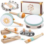 Set de instrumentos musicales Aliex Montessori para niños de 1 a 3 años