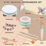 Set de instrumentos musicales Aliex Montessori para niños de 1 a 3 años