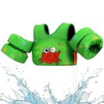 Chaleco de natación HeySplash para niños de 10 a 32 kg Green Crab de 2 a 7 años