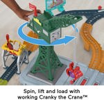 Set de tren de juguete motorizado Thomas & Friends Talking Cranky