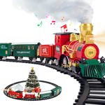 Set de tren eléctrico BaingEsk con locomotora de vapor, humo, luz