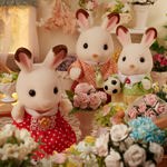Figuras de muñeca coleccionables Calico Critters Chocolate Rabbit