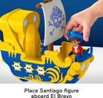 Figura de acción y set de juego Fisher-Price Santiago Pirate Ship