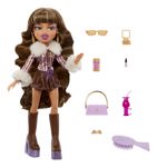 Muñeca de moda Bratz Alwayz Yasmin con 10 accesorios y póster
