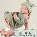 Muñeca bebé Reborn BABESIDE Lifelike Boy, cuerpo suave, 17 p