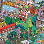 Rompecabezas Magic Puzzle Company Big Rock City 1000 piezas