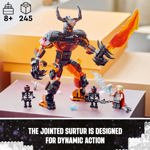 Figura de construcción LEGO Marvel Thor contra Surtur 76289
