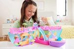 Barco portátil Playset Polly Pocket Unicorn Dream Cruise