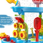 Mesa Sand Water TEMI de 3 niveles con silla para niños