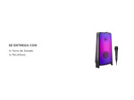 Torre Potenciada de Sonido Noblex 94MNT2X 4200W Bluetooth