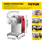 Máquina De Corte De Carne Vevor 850w Acero Inoxidable