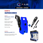 Set Hidrolavadora Kld 110bar 1300w + Aspiradora Auto Kld 12v