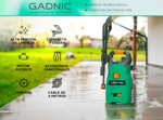 Hidrolavadora Gadnic eléctrica 1400W Alta Presión 