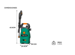 Hidrolavadora Gadnic eléctrica 1400W Alta Presión 
