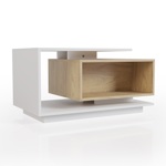 Mesa Ratona Moderna Centro Melamina Minimalista Mr02 Nordico