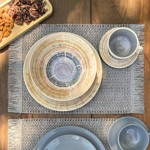 Mantel Individual de Mesa Deco Rectangular 30x45 cm Gris