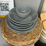 Set x6 Mantel Individual de Mesa Redondo Fibra Seagrass 35 cm