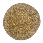 Set x6 Mantel Individual de Mesa Redondo Fibra Seagrass 35 cm