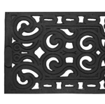 Felpudo Entrada De Goma Negro 25 x 75