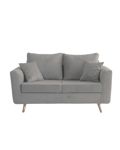 Sillon 2 Cuerpos Chipre Pana Gris Claro