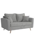 Sillon 2 Cuerpos Chipre Pana Gris Claro