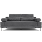 Sillon 2 Cuerpos Verona Espacity Tela Star Gris Antimanchas