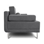 Sillon 2 Cuerpos Verona Espacity Tela Star Gris Antimanchas