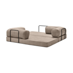 SILLON TEDDY 100X200X40 PURPLE COLOR BEIGE