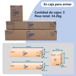 Sillón Smart 2 Cuerpos Living Box ® c/Puerto USB En Caja para armar - GRIS