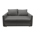 Sillon Cama 2 Cuerpos Australlia Lino Gris Medio 