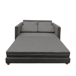 Sillon Cama 2 Cuerpos Australlia Lino Gris Medio 