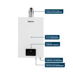 Calefón Philco 14 Lts Por Minuto  Tiro Forzado Blanco PHCA14B