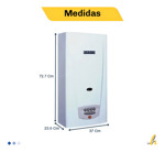 Calefón Tiraje Natural Orbis 315bbo Color Blanco Tradicional