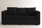 Sillon 3 Cuerpos Florida Pana Negro