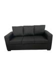 Sillon 3 cuerpos con banqueta movil chenille negro 