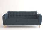 Sillon 3 Cuerpos Singapur Lino Azul 