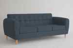 Sillon 3 Cuerpos Singapur Lino Azul 