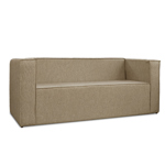 Sillón Cubo Denver 3 Cuerpos 1.80m en chenille Jumper habano Full Confort