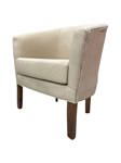 Sillon individual Shey chenille color beige 