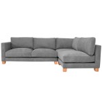 Sillon Esquinero Rinconero Sofa Convertible Bora Pana Gris 2.80 MTS x 1.80 MTS