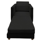 Sofá Cama 1 Cuerpo Australia Lino Gris Oscuro
