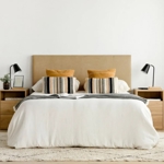 Respaldo de Cama 150 x 130 Liso Lino Beige