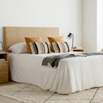 Respaldo de Cama 150 x 130 Liso Lino Beige