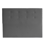 Respaldo de Cama 200x130 cm Botoné Lino Gris Medio